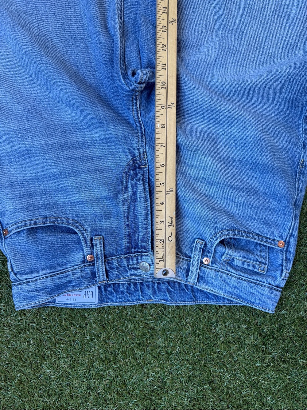GAP Mid-rise Wide Leg Women’s Jeans - Light Blue - Size 4R - Picture 5 of 6